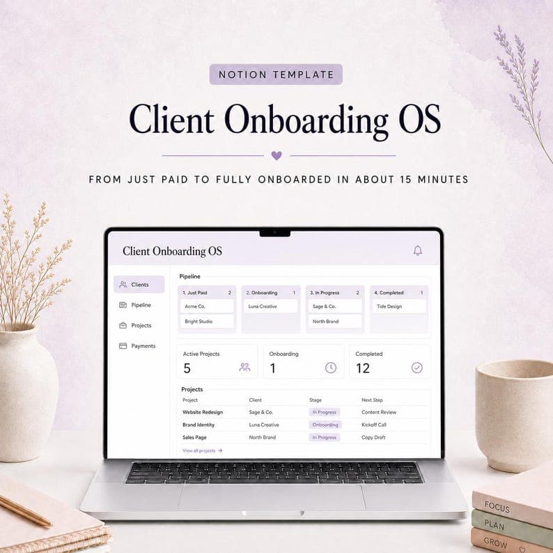 Client onboarding Notion portal